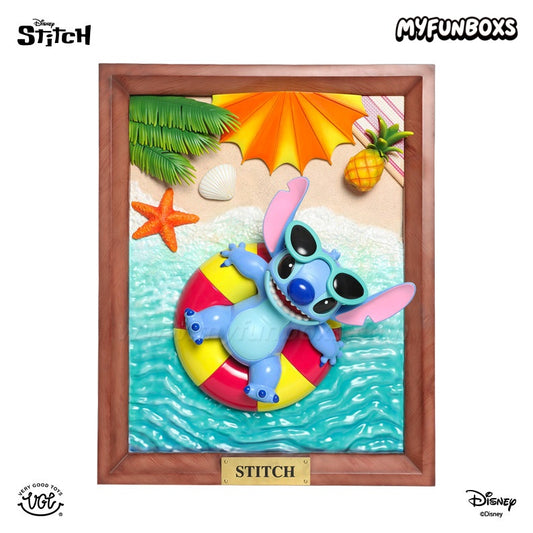 Disney Stitch Hawaii Lying Flat Series resin statue