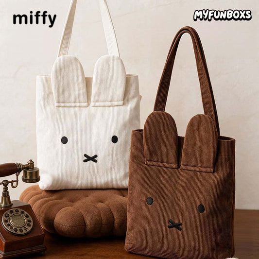 Miffy 3D Ear Corduroy Shoulder Bag