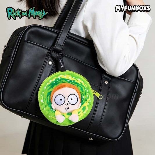 Rick and Morty portal plush pouch
