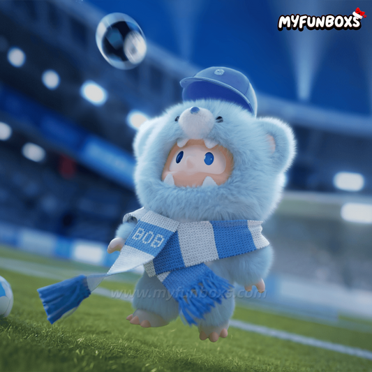 FARMER BOB Manchester City Bear Vinyl Plush Hanging Card