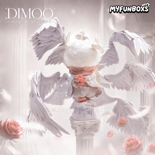 Handcrafted DIMOO Angel Figure Gift Box Set