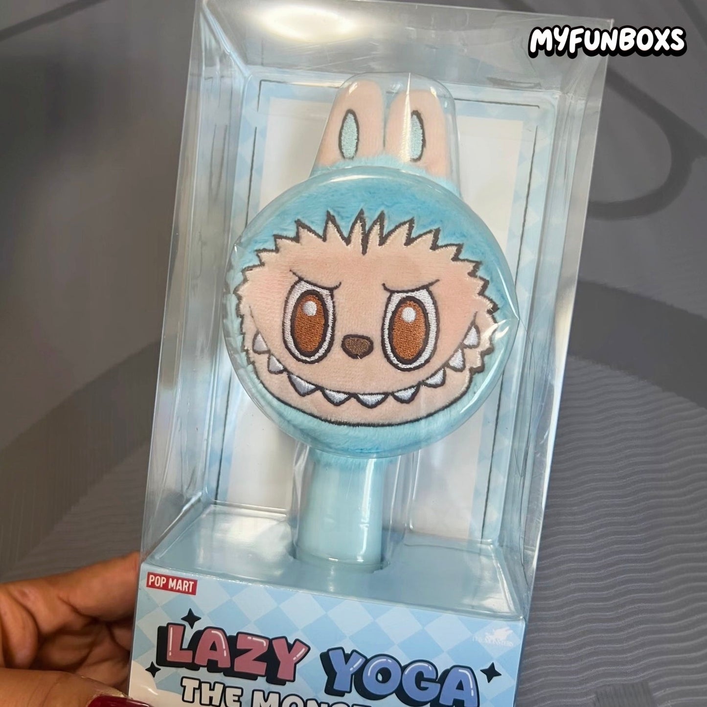 POP MART THE MONSTERS Labubu Lazy Yoga Series Plush Cushion Comb