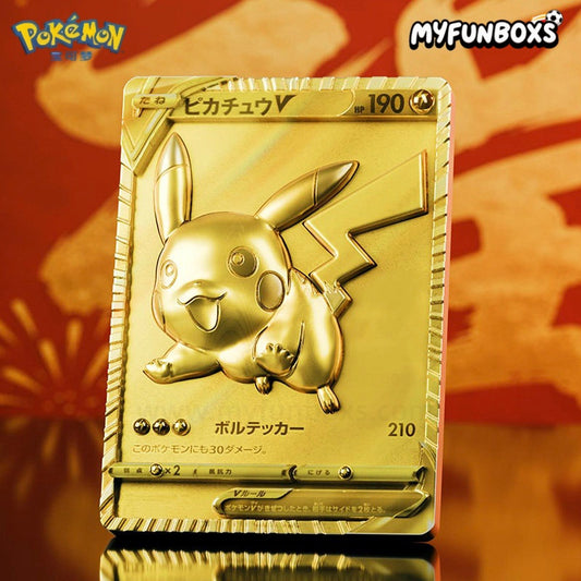 GEISHA Studio Golden Era Golden Pikachu card resin figure