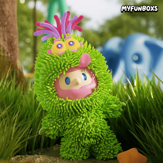 MOGOLS x FARMER BOB Green-BOB soft vinyl plush keychain Hanging Card