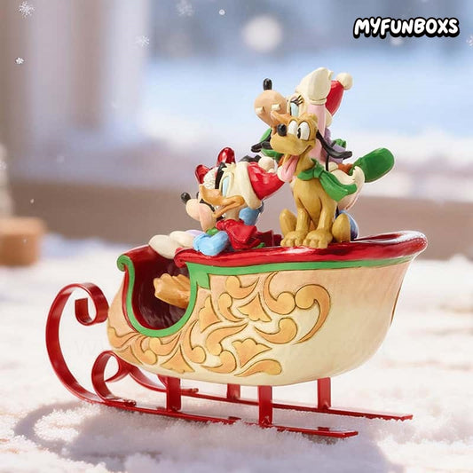 Disney Mickey & Friends A Sleigh Full of Joy Figurine