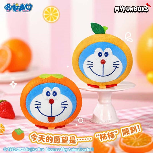 Doraemon Fortune Fruit Series Plush Keychain Blind Box