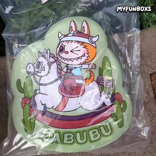 POP MART City Park exclusive LABUBU Zimomo green plush cushion