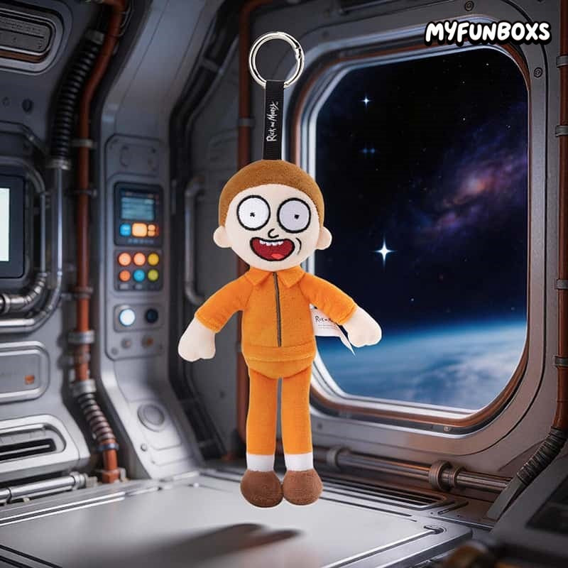 Rick and Morty Prison Outfit Plush Keychain