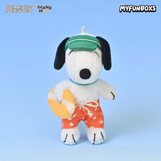 PEANUTS Snoopy Summer Vlog Series plush keychain