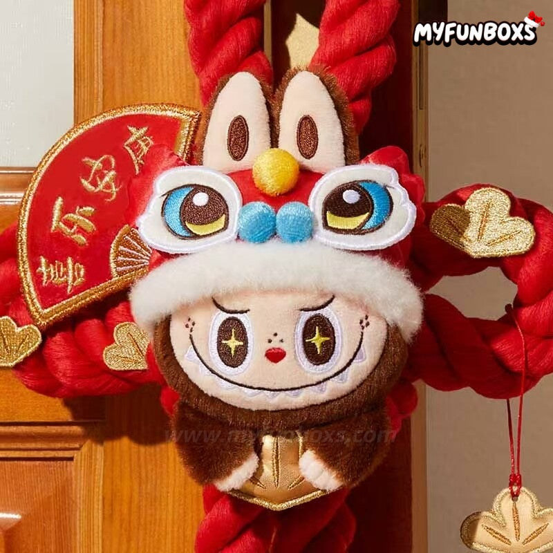 Wealthy Snake's New Year Celebration Series-LABUBU Plush Door Decoration