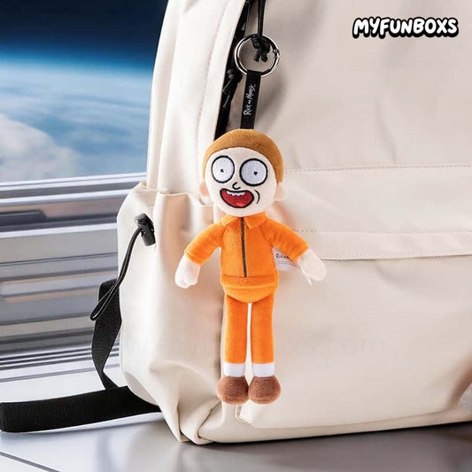 Rick and Morty Prison Outfit Plush Keychain
