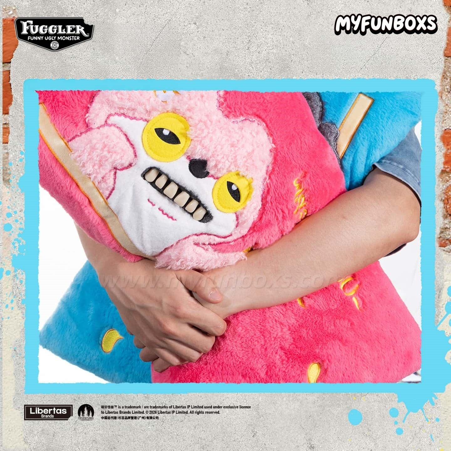 FUGGLER Miss You Weird series plush pillow
