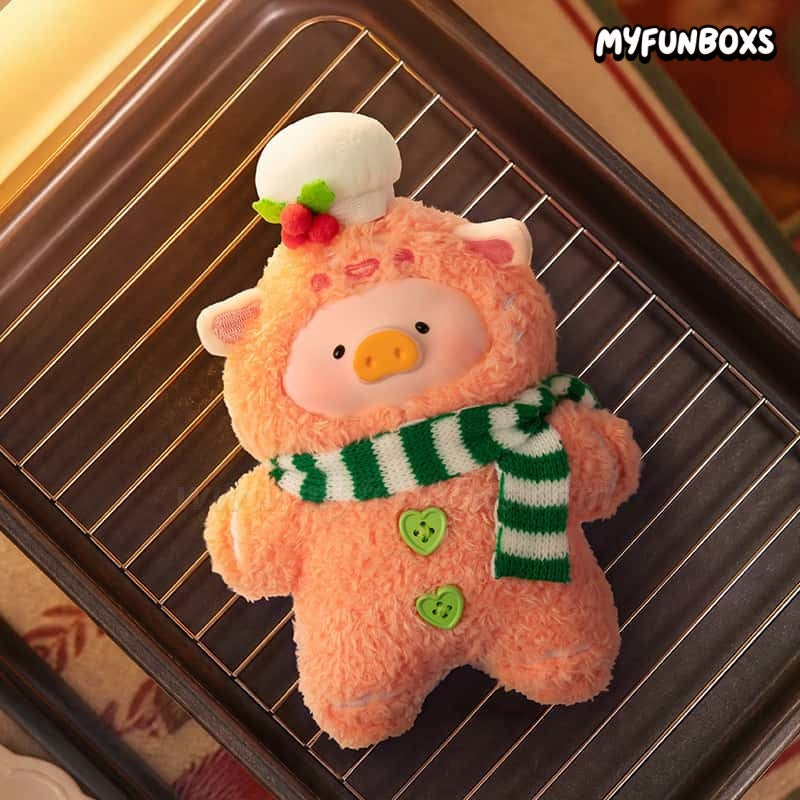 LuLu the Piggy Christmas Gingerbread Man Lu Plush Keychain