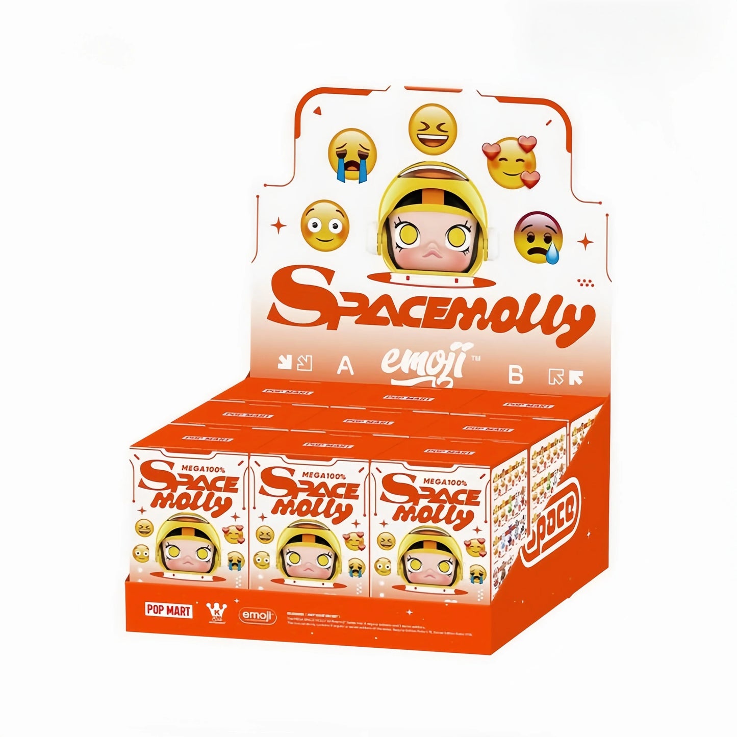 MEGA Space Molly 100% x emoji Series Blind Box