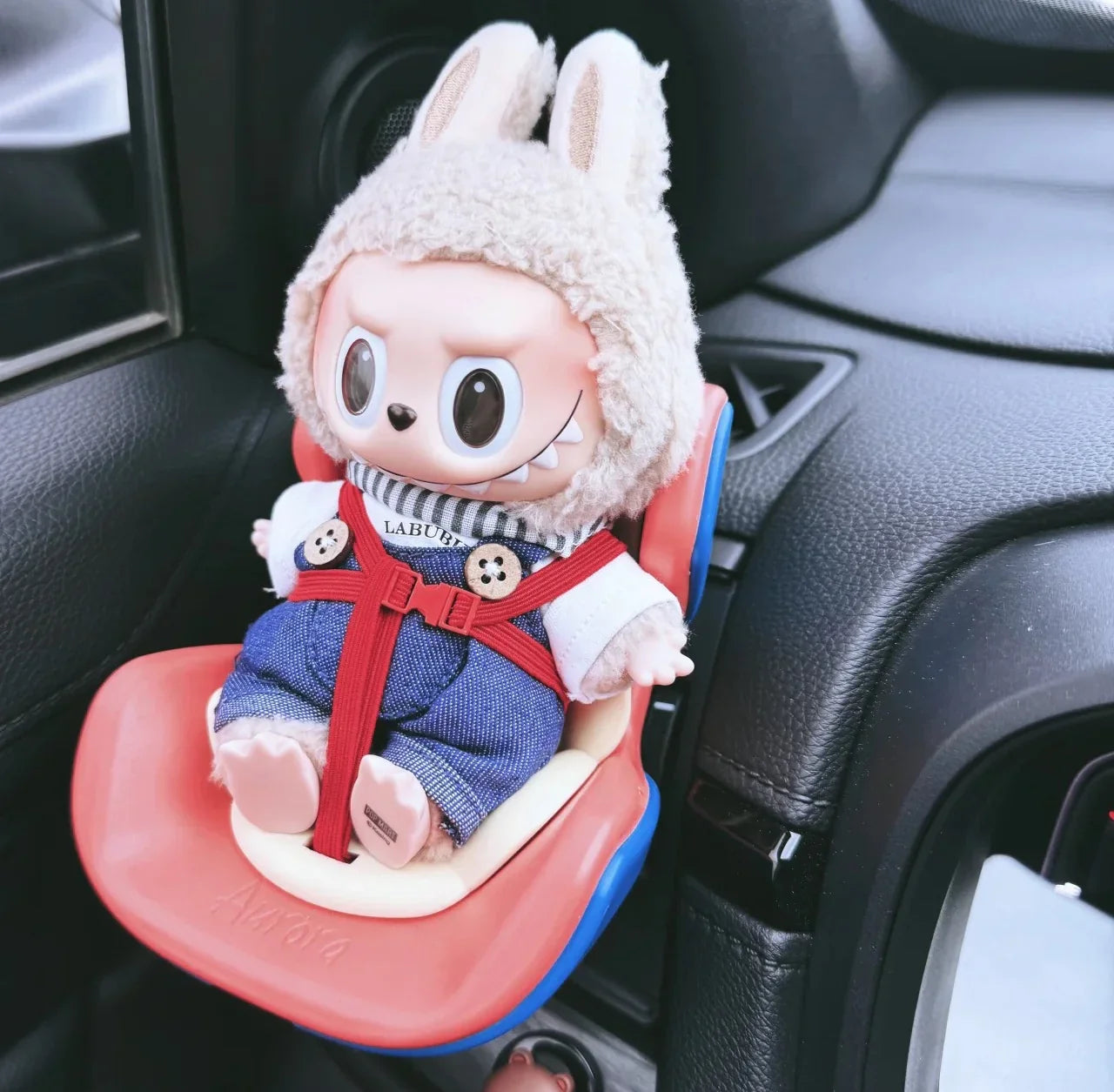 Kawaii Doll Seat Mini Seat for Labubu Ob11 Doll Cartoon Ornament