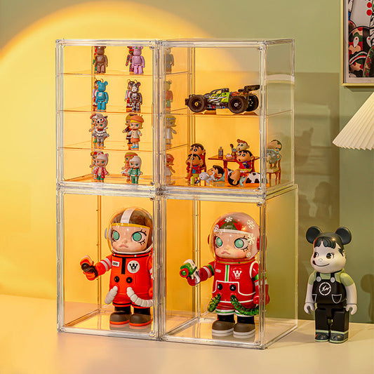 Contenedor transparente para exhibición Molly Labubu 400%