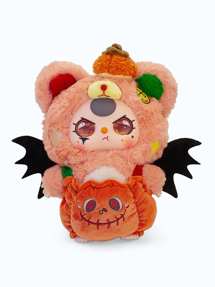 Baby Three 400% Halloween Limited Edition Set (White and Orange) Plush Series Lucky Bag