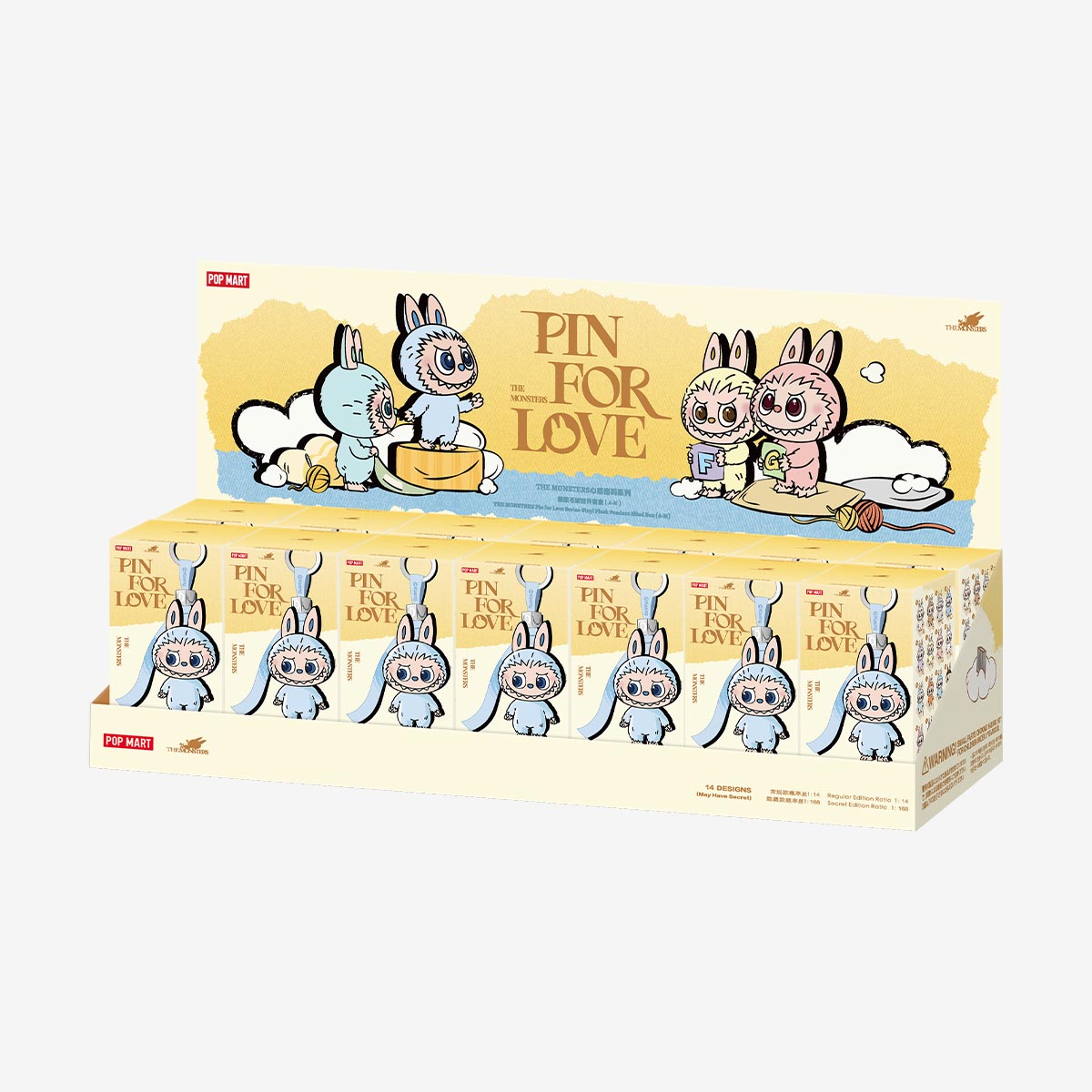 THE MONSTERS Pin for Love Series-Vinyl Plush Pendant labubu Blind Box