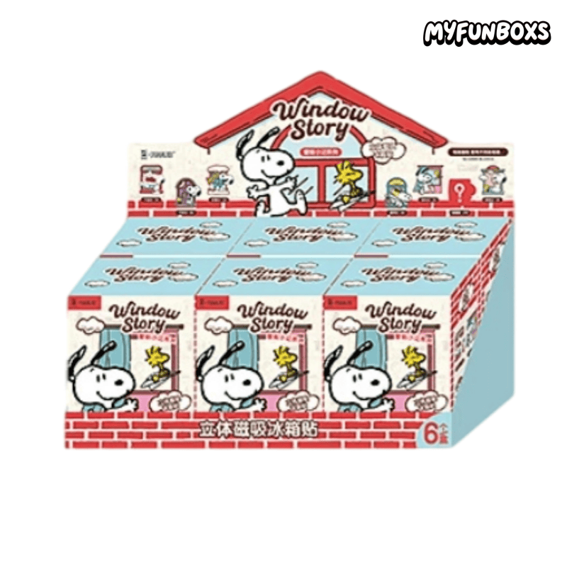 Snoopy Window Story Series Fridge Magnet Blind Box