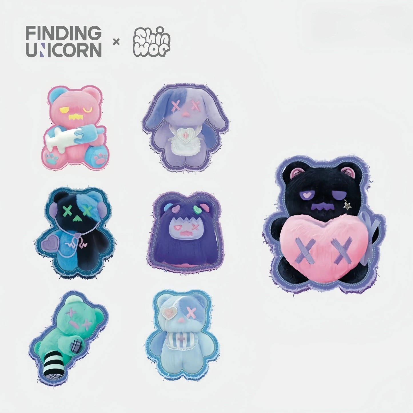 FINDING UNICORN ShinWoo Ragbear Clinic Series Plush Blind Box