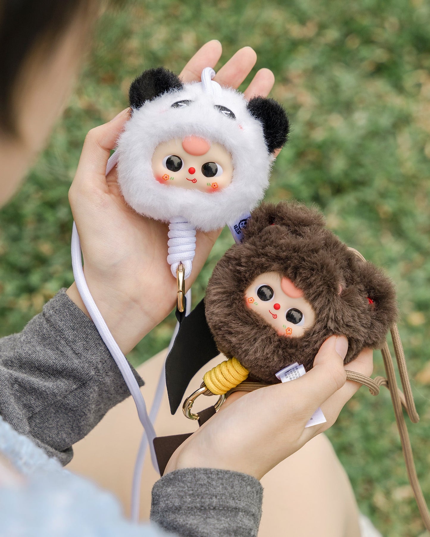 Baby Three Mobile phone lanyard plush blind box