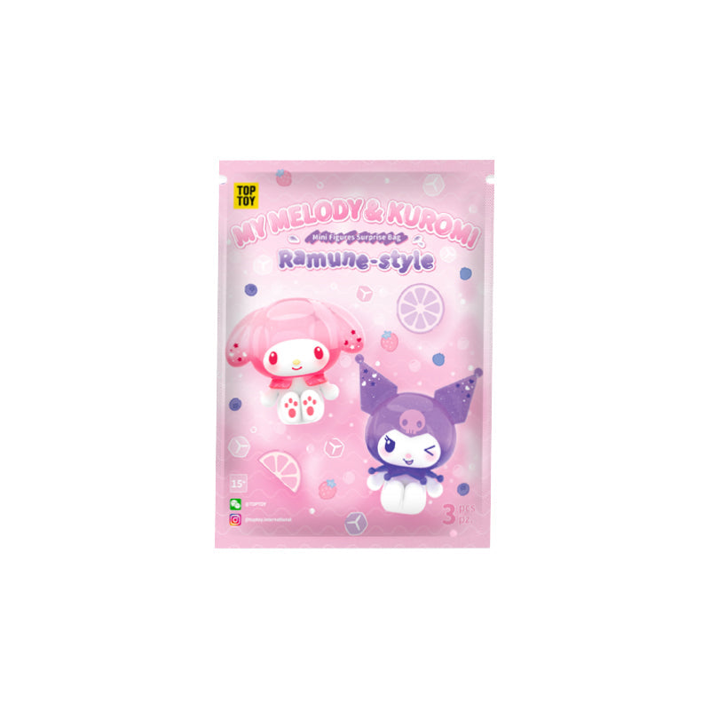 MY MELODY&KUROMI Ramune-Style Mini Figures Surprise Blind Bags