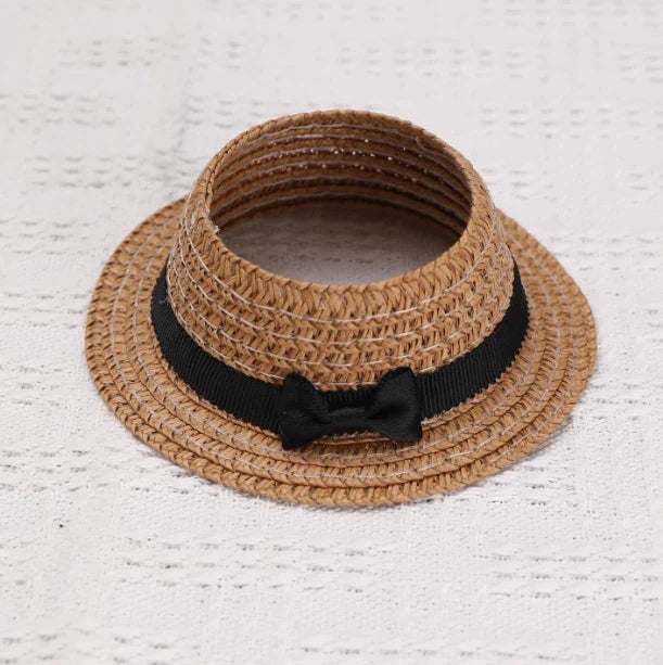 Labubu Doll Clothes - Straw Hat, Headphones, Necklace, Schoolbag, Handbag & Glasses Set