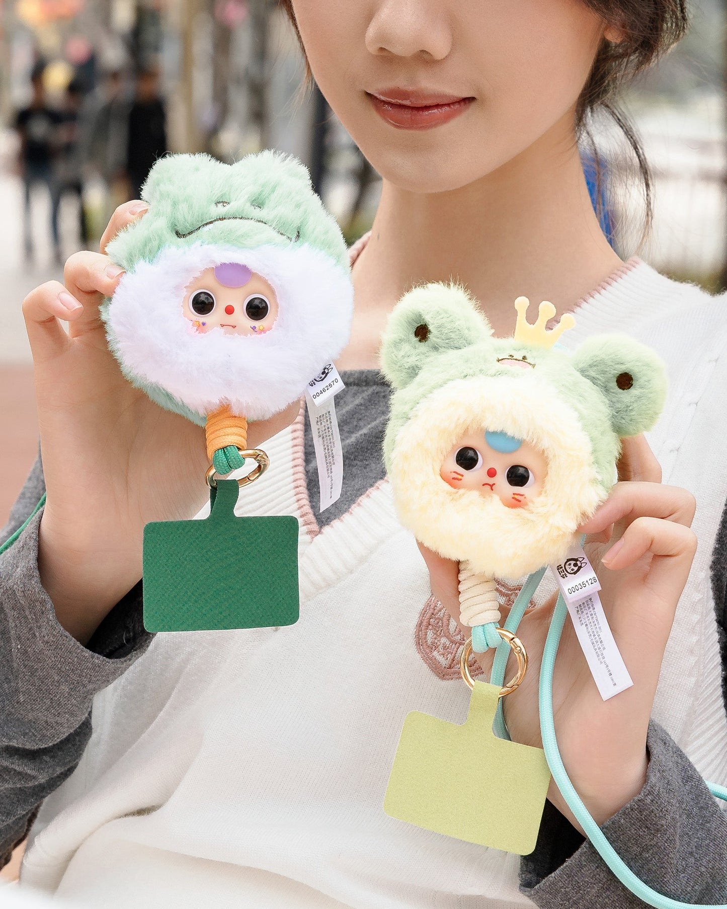 Baby Three Mobile phone lanyard plush blind box