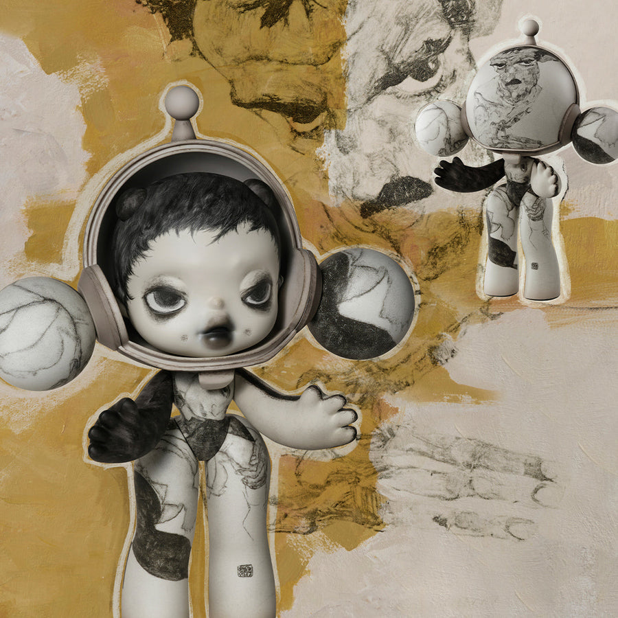 MEGA α SKULLPANDA 400% & 1000% Egon Schiele