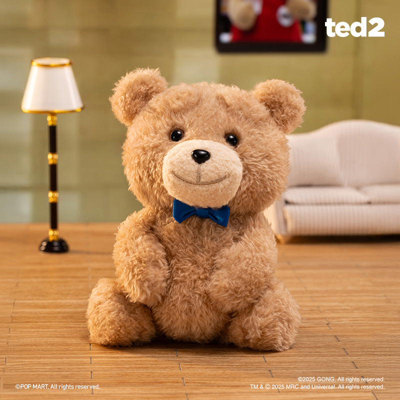 POP MART ted 2 Teddy Bear Action Plush Pendant