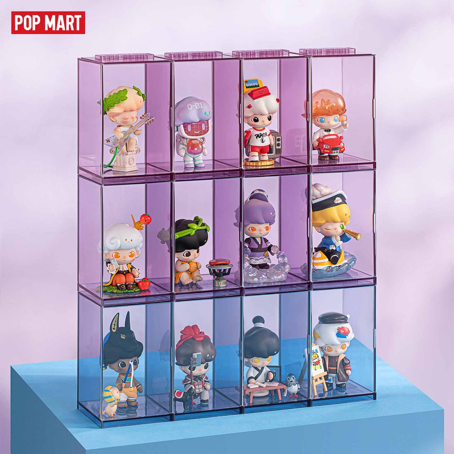 POP MART Acrylic Display Box (Purple)