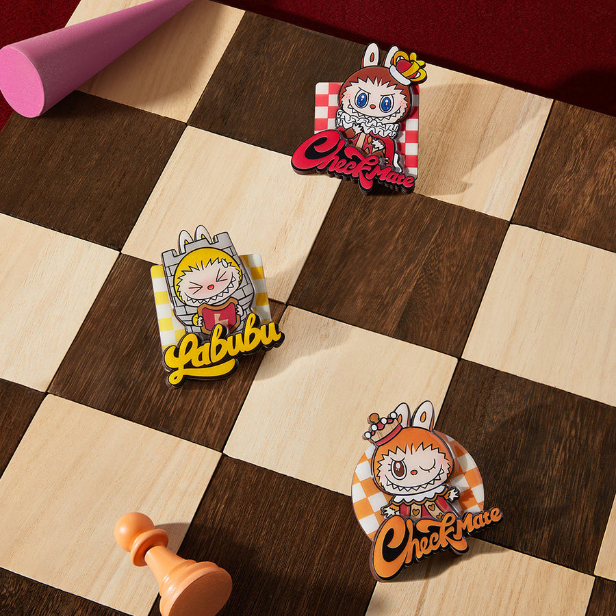 The Monsters Mischief Diary Series Figures Let's Checkmate Series Fridge Magnet Blind Box
