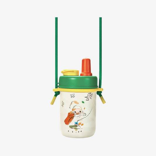 Serie Zsiga Borderline Drifter - Taza aislante portátil con pajilla