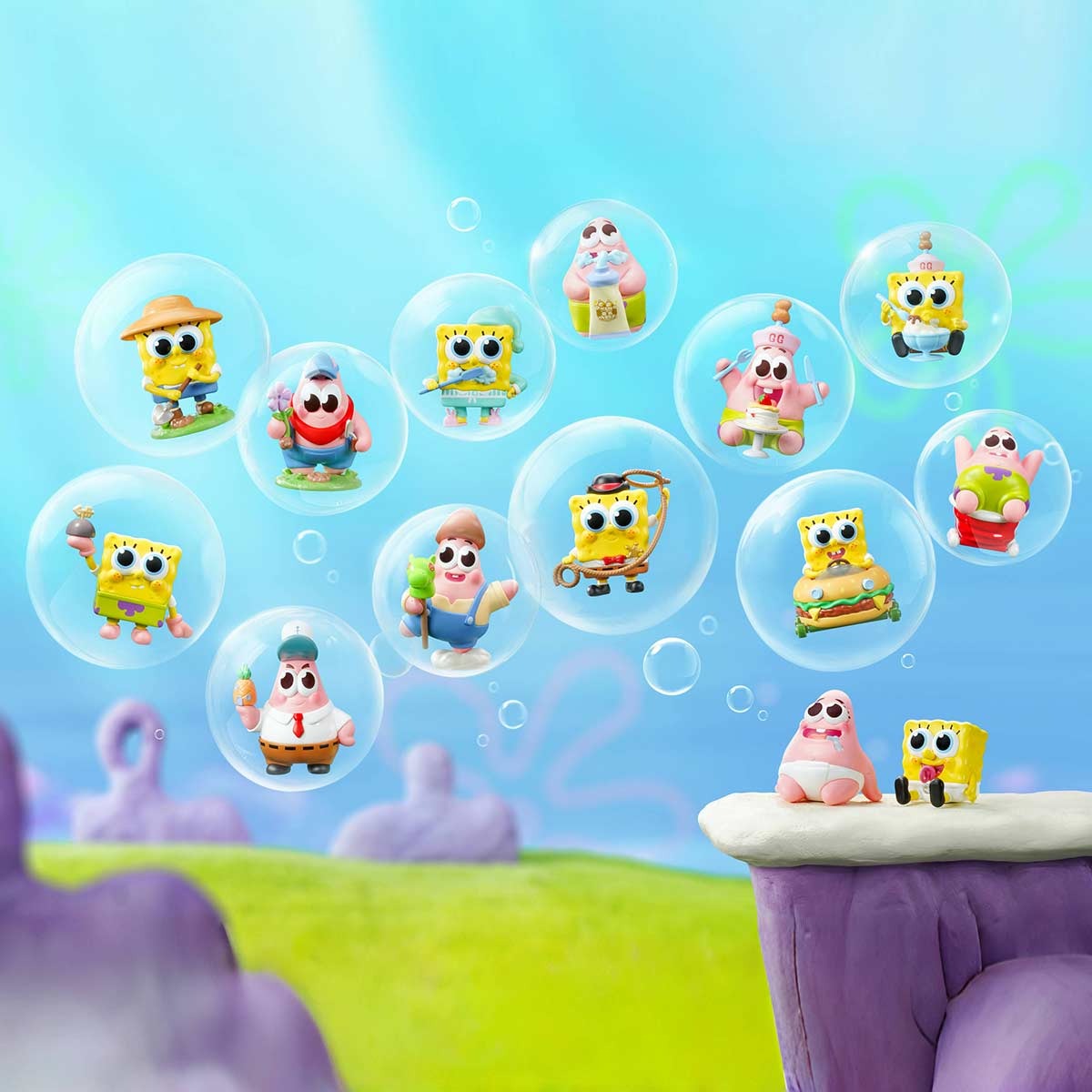 Sponge-Bob Best Friends Series Figures, Blind Box
