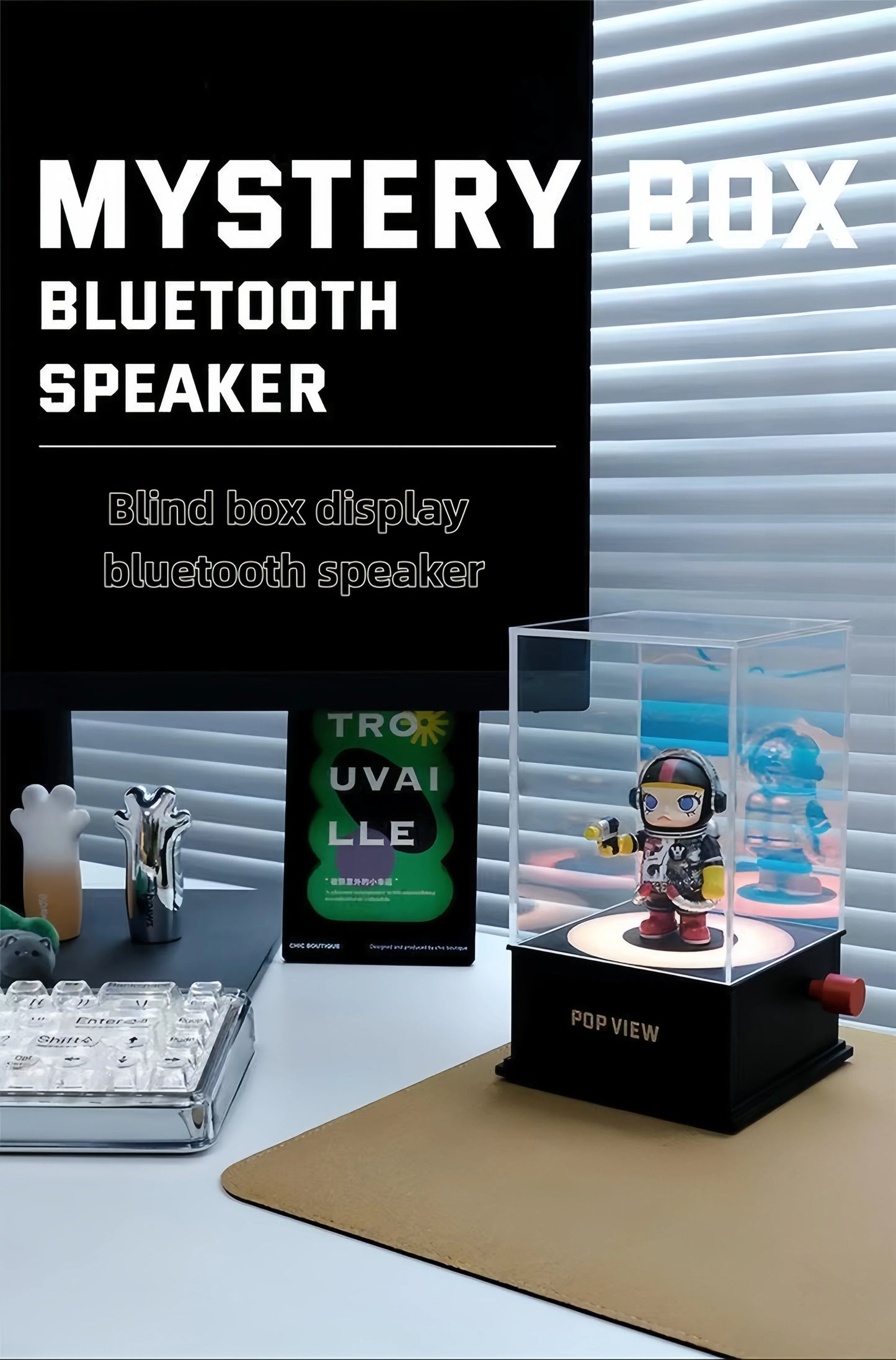 Blind Box Audio Figure Display Box Portable Bluetooth Wireless Speaker