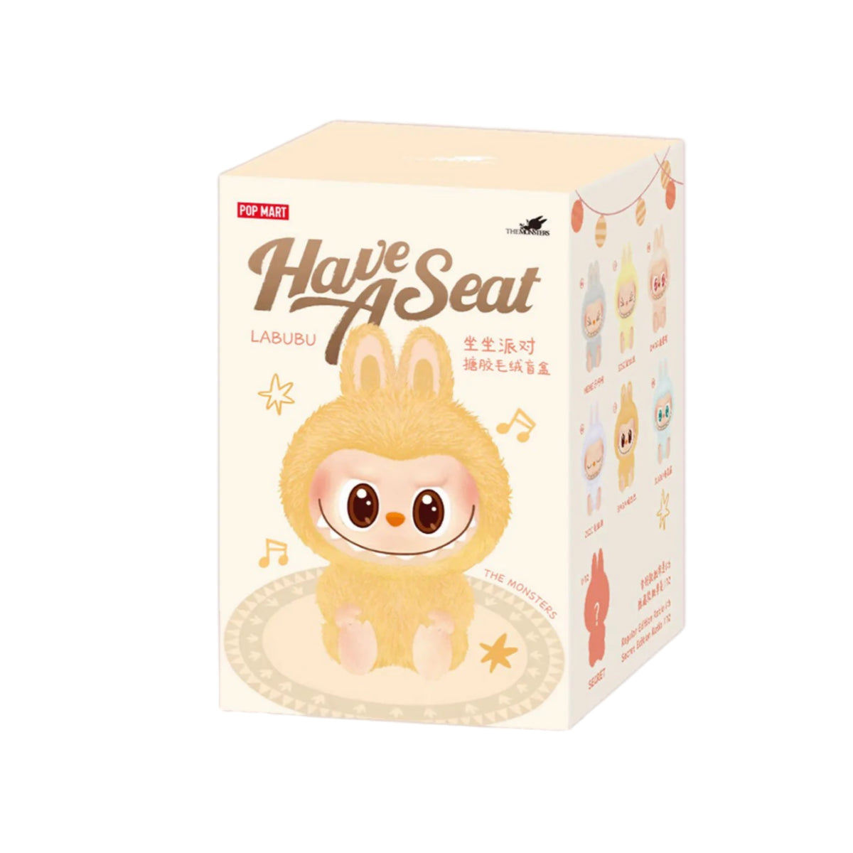 The Monsters- Have a Seat Vinyl Plush Dolls, Blind Box