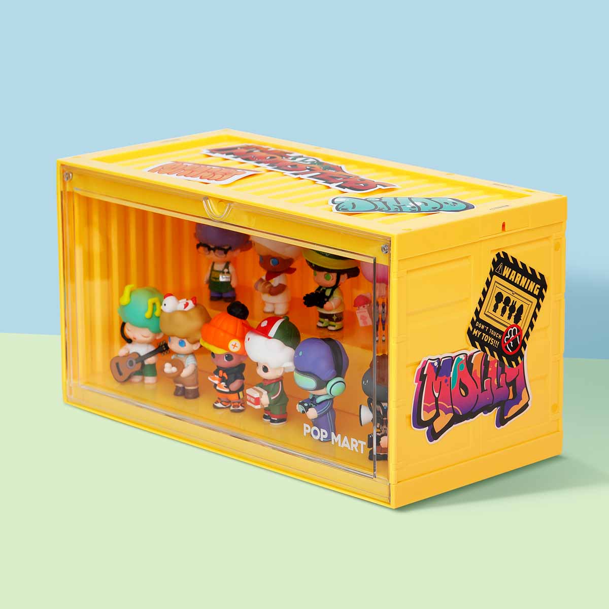 POP MART Luminous Display Container (White&Yellow&Pink)