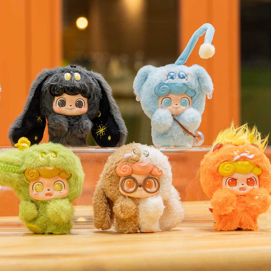 Q Kid Emotional Hairy Monsters Series Pendant Plush Dolls, Blind Box
