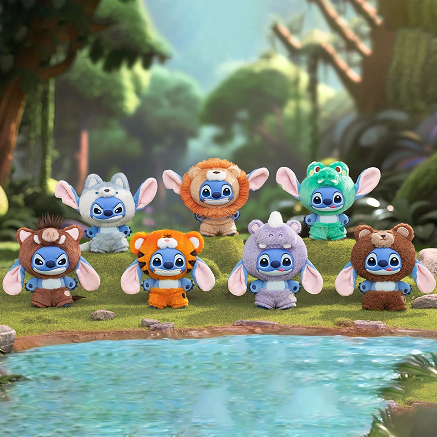 DSN Stitch Wild Animal Series Plush,Blind Box