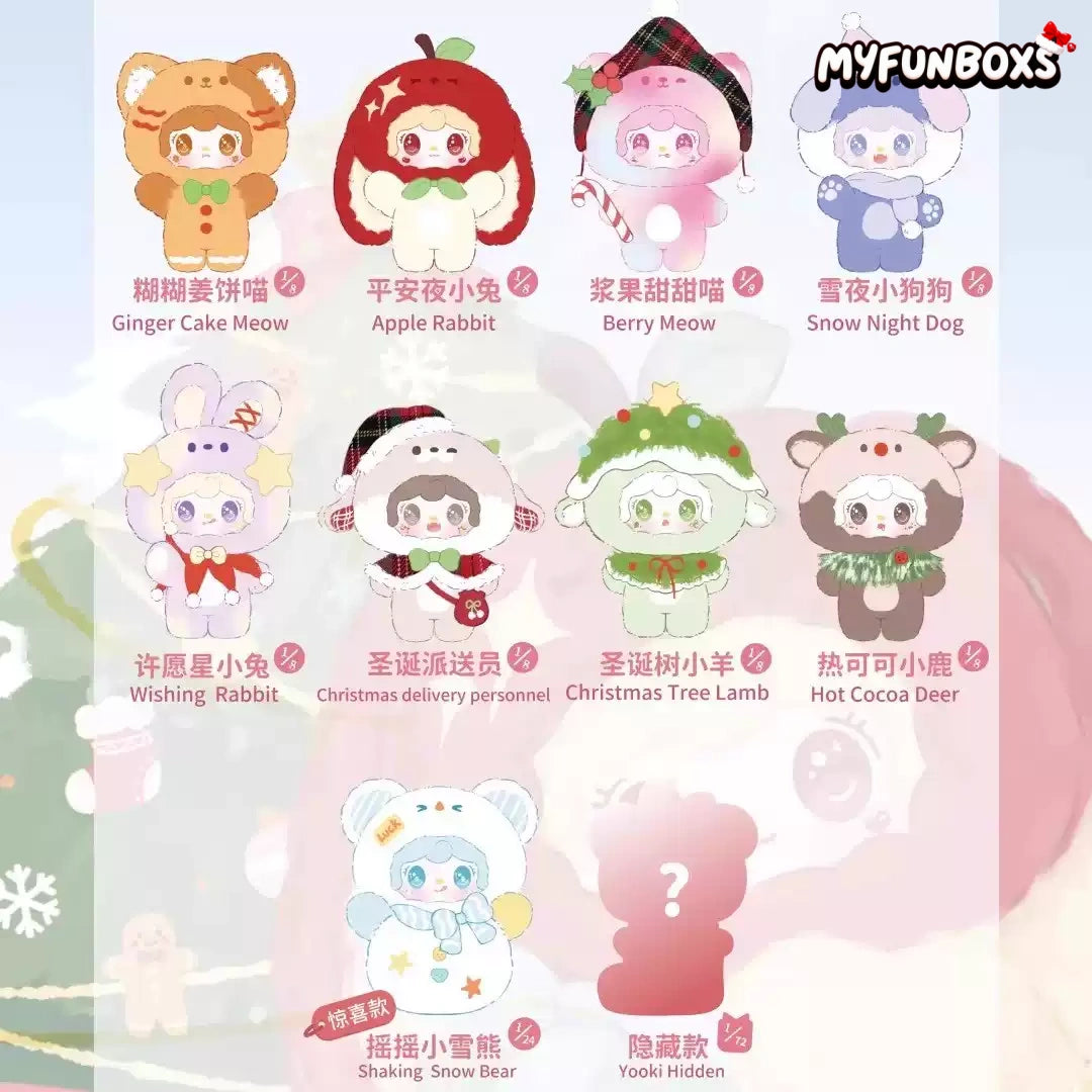 Yooki Christmas Jingle Bells Plush Blind Box Series(Pre-Order)