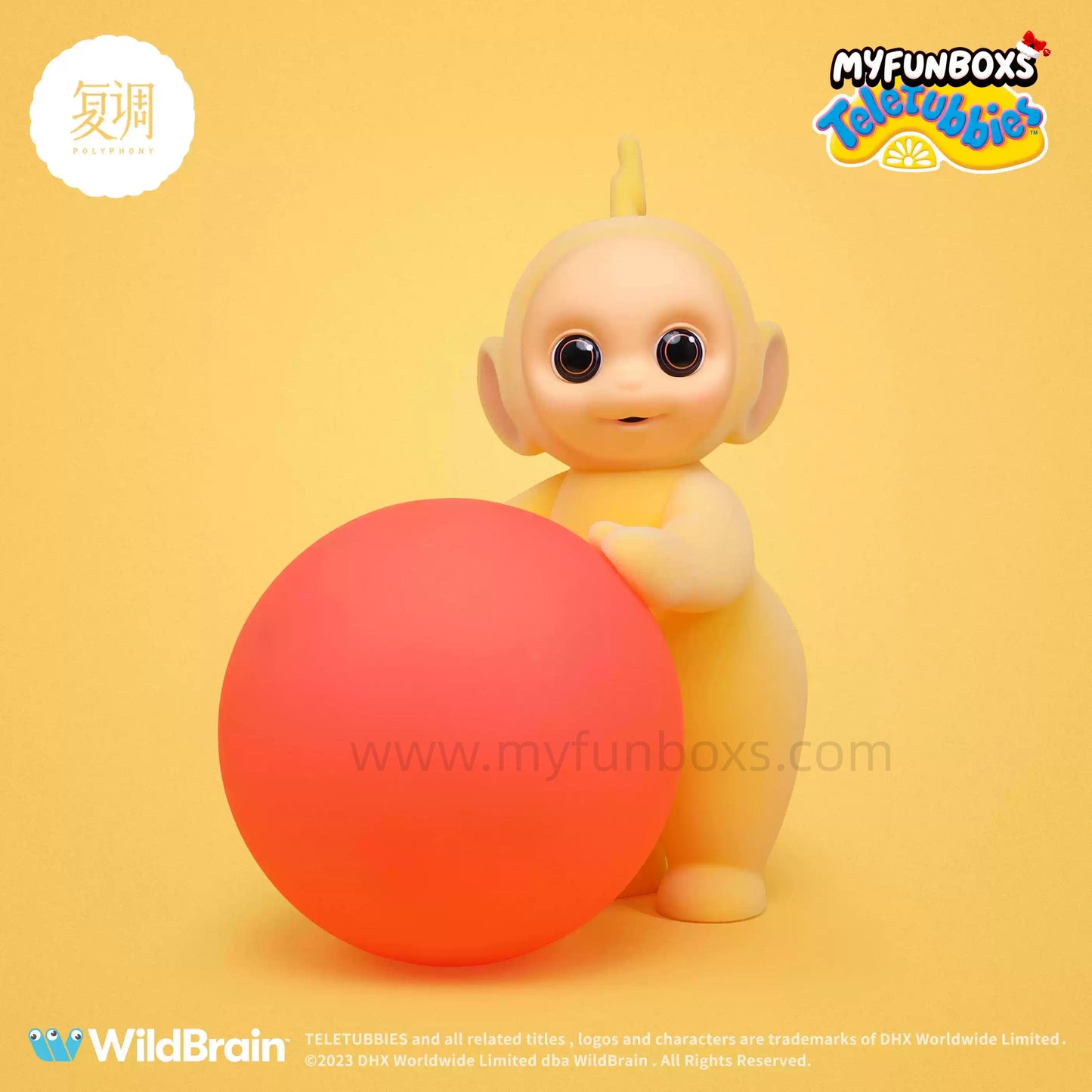 Teletubbies La-La Glow Figure, 23cm, Flocked