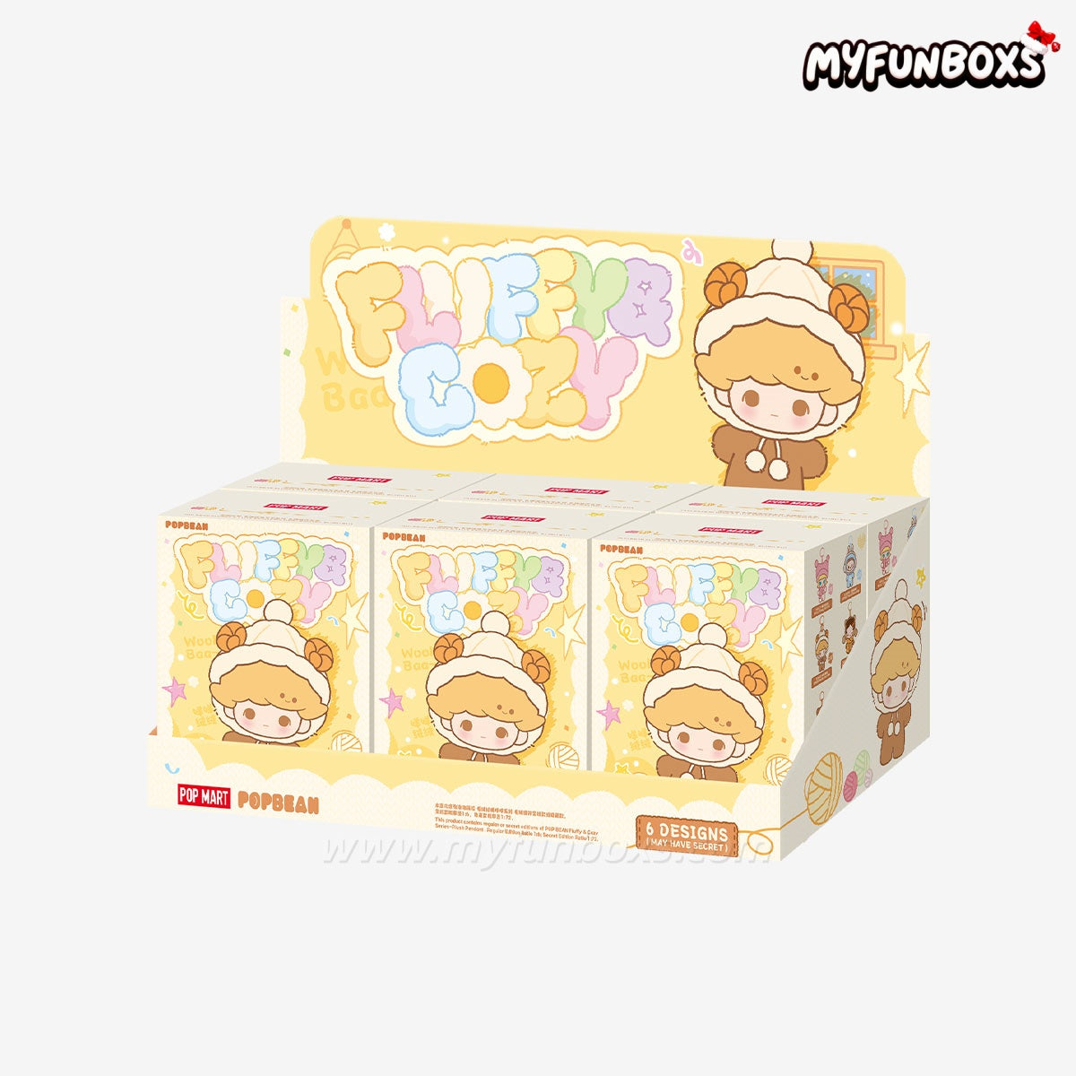 POP BEAN Fluffy & Cozy Series-Plush Pendant Blind Box