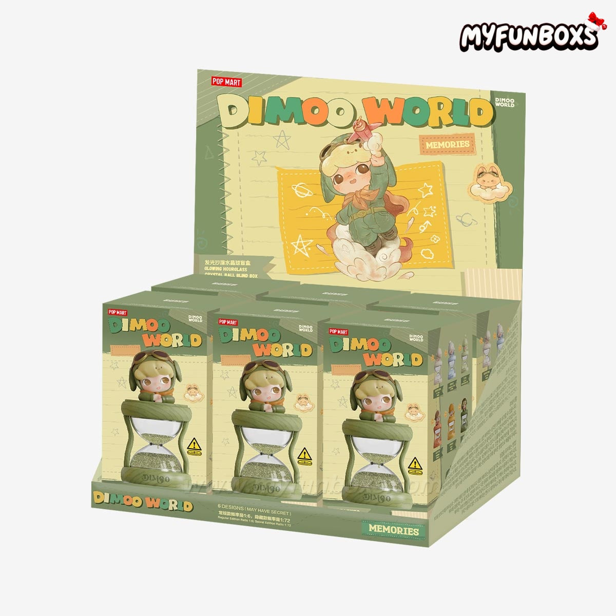 DIMOO Memories We Hold Series-Glowing Hourglass Crystal Ball Blind Box(Pre-Order)