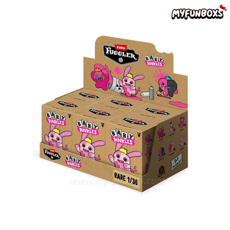Fuggler Pink Treasure Series: Furry Fiends Plush Blind Box 1 SET (6 BOXES)