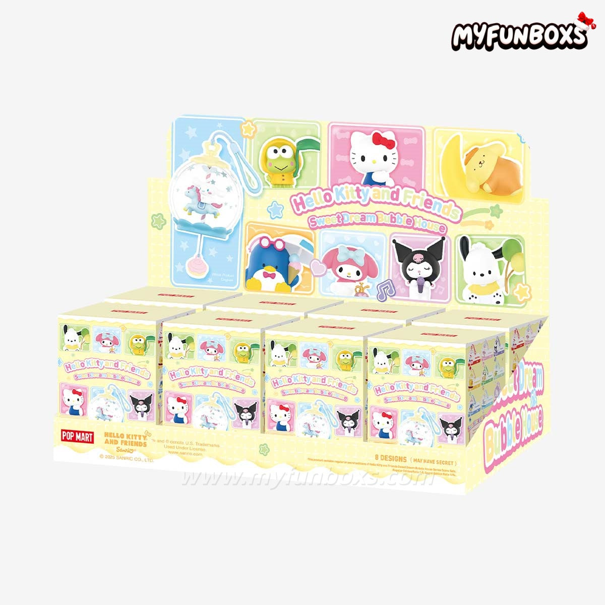 Hello Kitty and Friends Sweet Dream Bubble House Series Scene Sets 1 SET (8 BOXES)