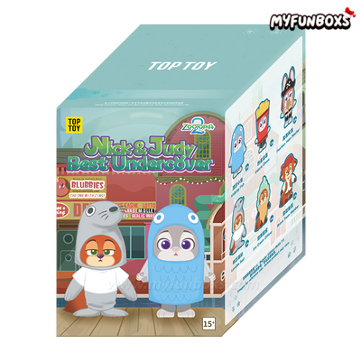 ZOOTOPIA 2 NICK and JUDY Best Undercover Keychain Plush Series Figure Blind Box 1 BOX