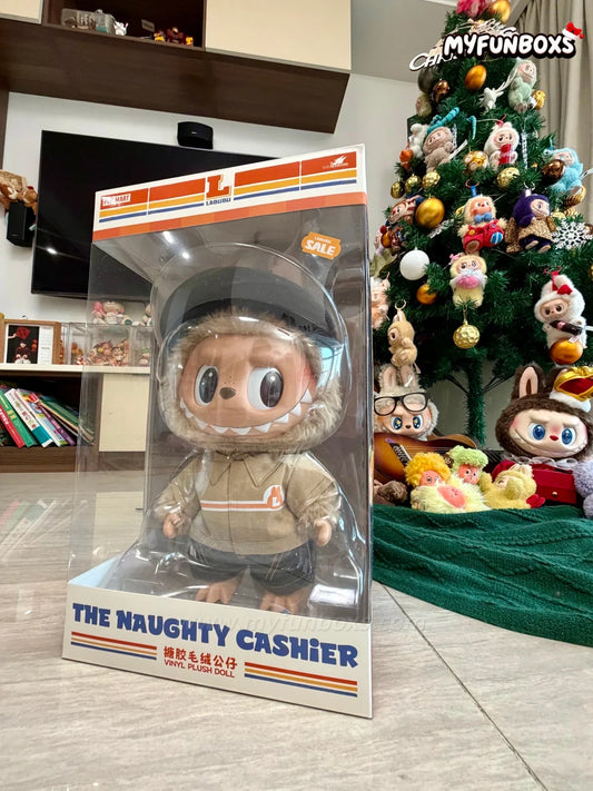 POP MART THE MONSTERS Labubu The Naughty Cashier Vinyl Plush
