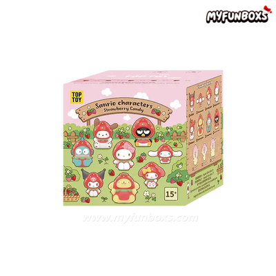 Sanrio Characters Stawberry Candy Series Mini Vinyl Keychain Pendant Blind Box