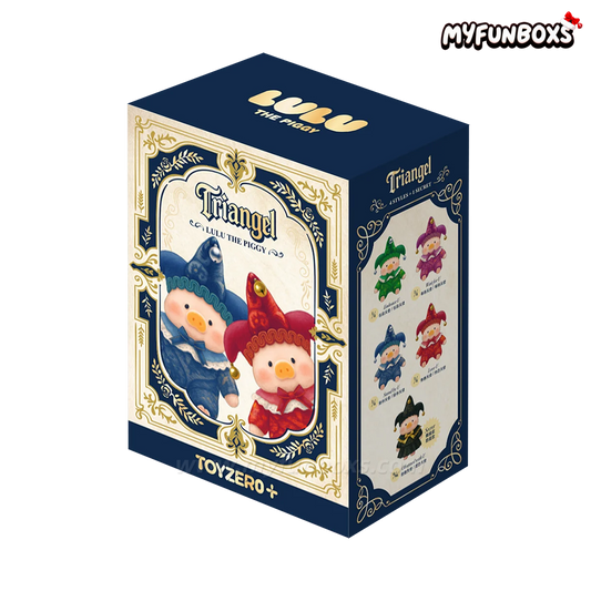 LuLu The Piggy Triangel PVC Face Plush Keychain Blind Box