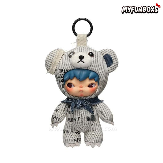 POP MART Hirono Freedom Island Series Plush Doll Hanging Card, UK Exclusive